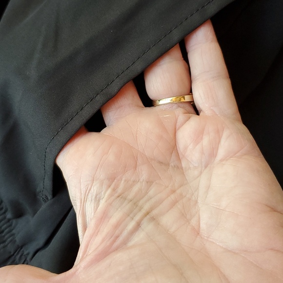 HODO  XL MENS SWIM SHORTS  BLACK TIE FRONT, ELASTIC WAIST - Picture 8 of 9